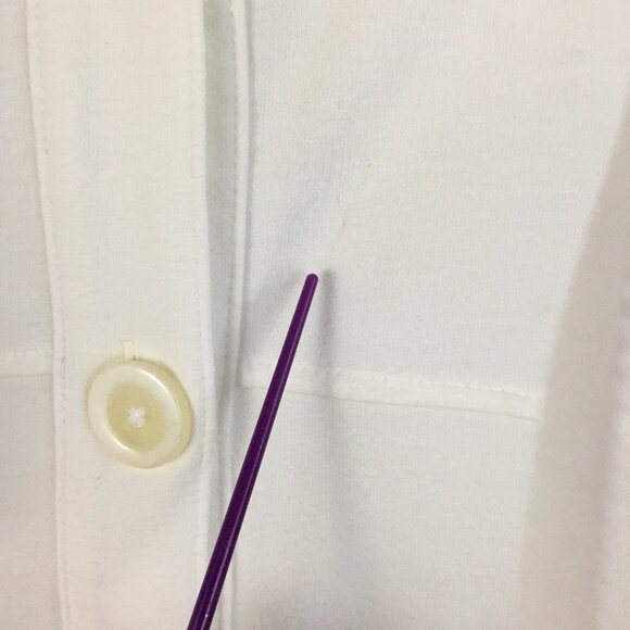 Covington Button Front Soft Cotton Blend Sweatshirt Jacket - Picture 13 of 13